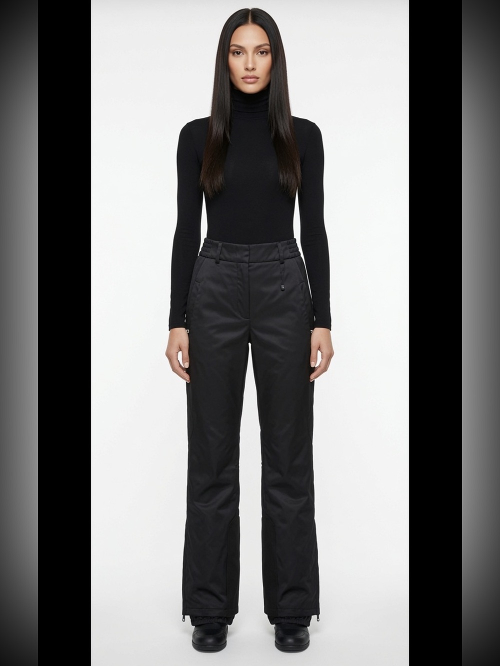 Prada Black Duchesse Stretch Technical Ski Pants NWT EU40 US4 $1960